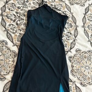 Blue& Black Mini Women's Dress